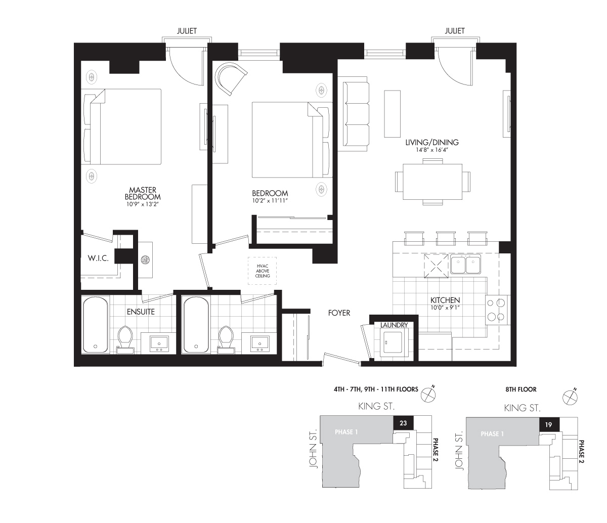 The Amstel - 1009 SQ. FT.