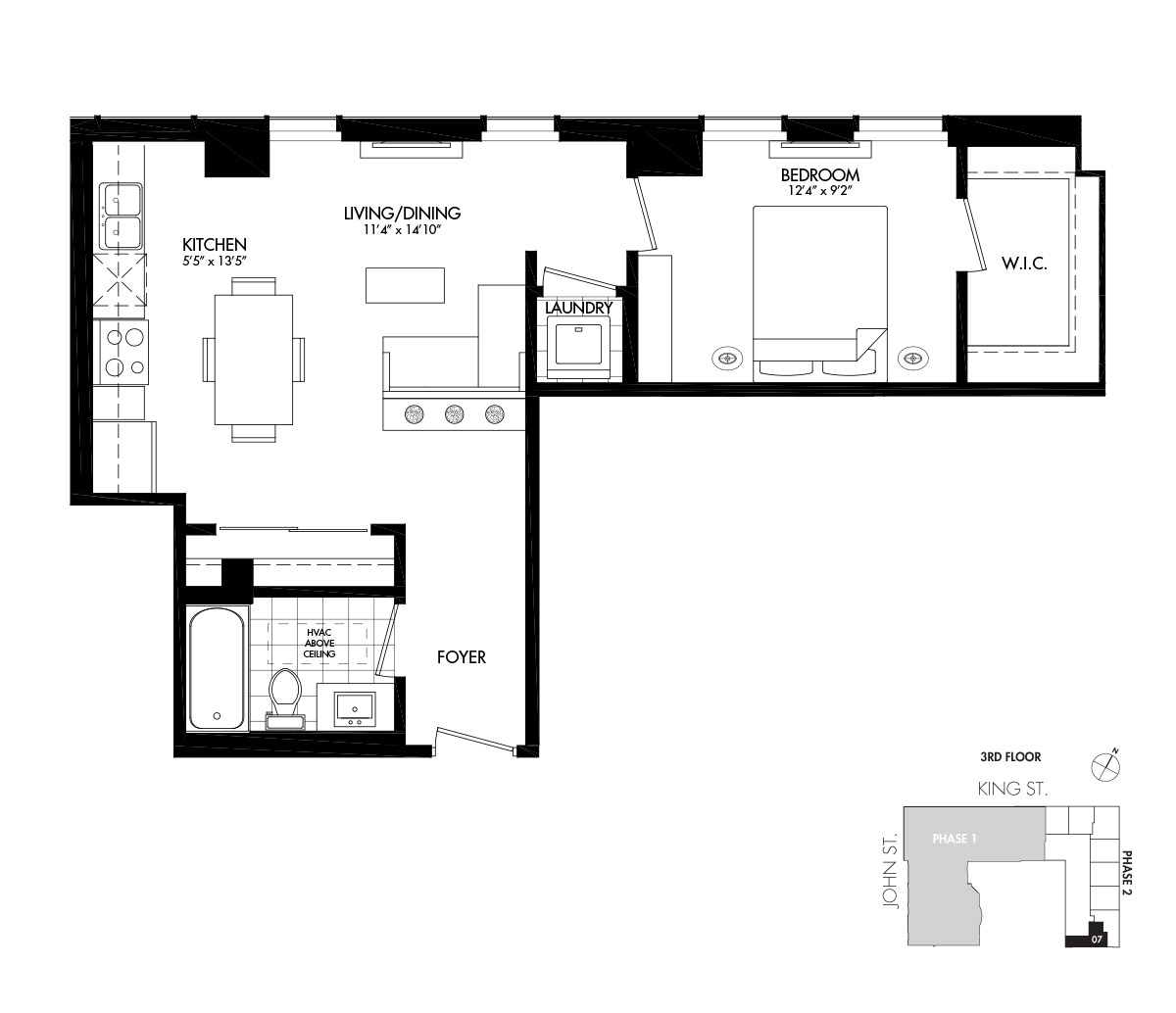 The Berkeley - 648 SQ. FT.