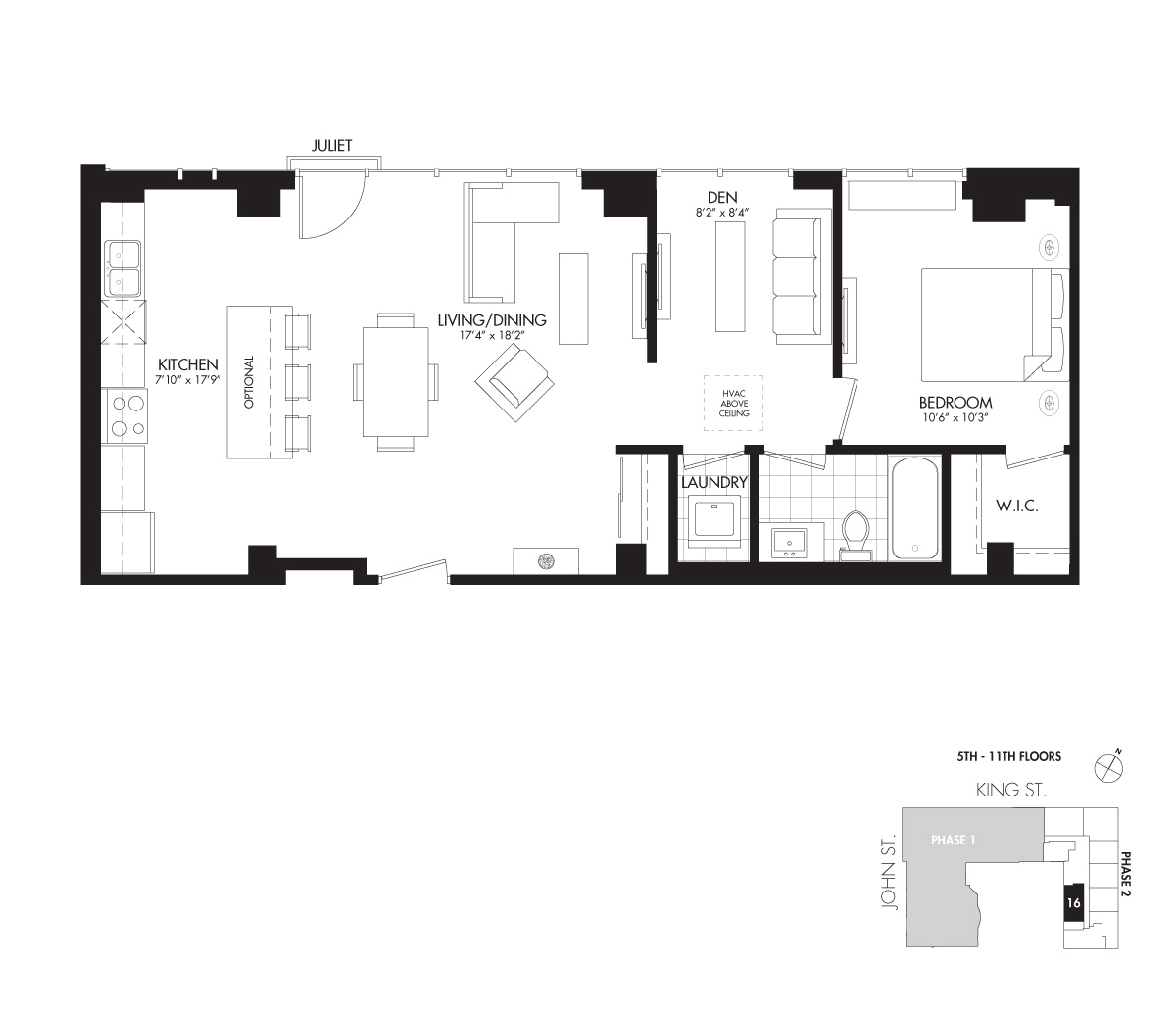 The Carlton - 881 SQ. FT.