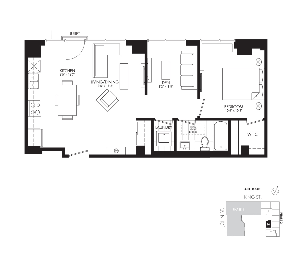 The Goring - 752 SQ. FT.
