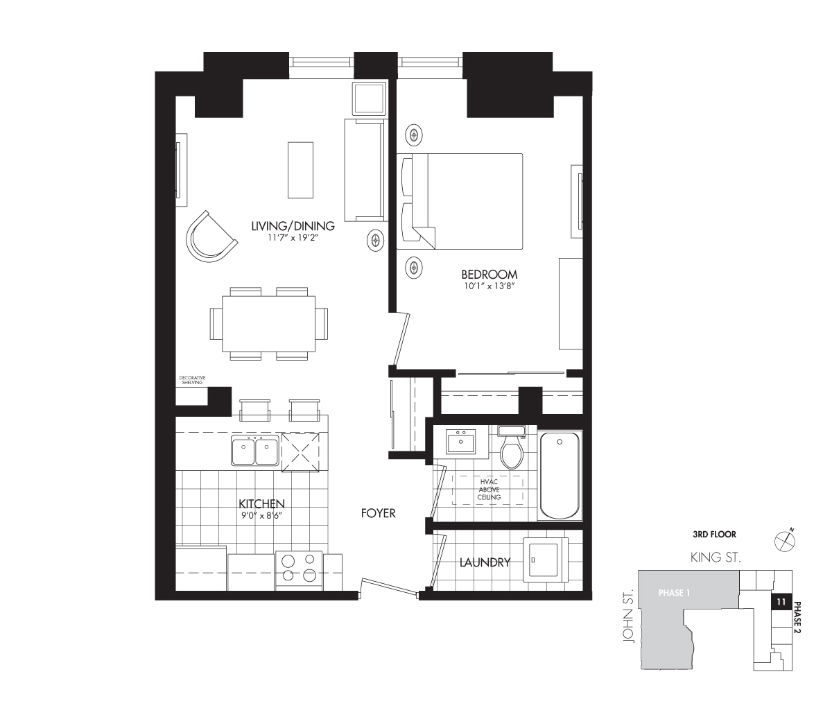 The Grosvenor - 662 SQ. FT.