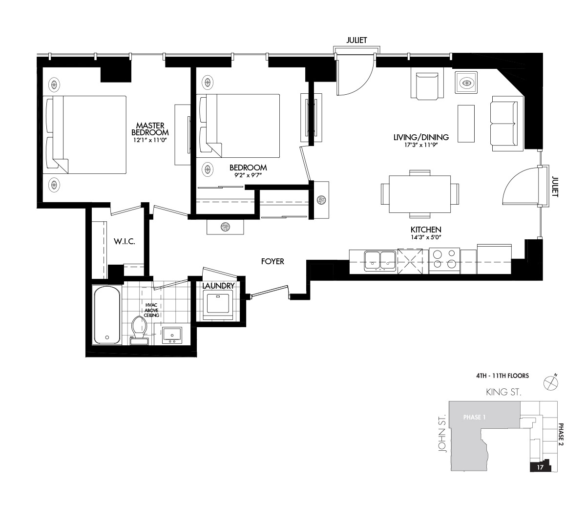 The Martinez - 807 SQ. FT.