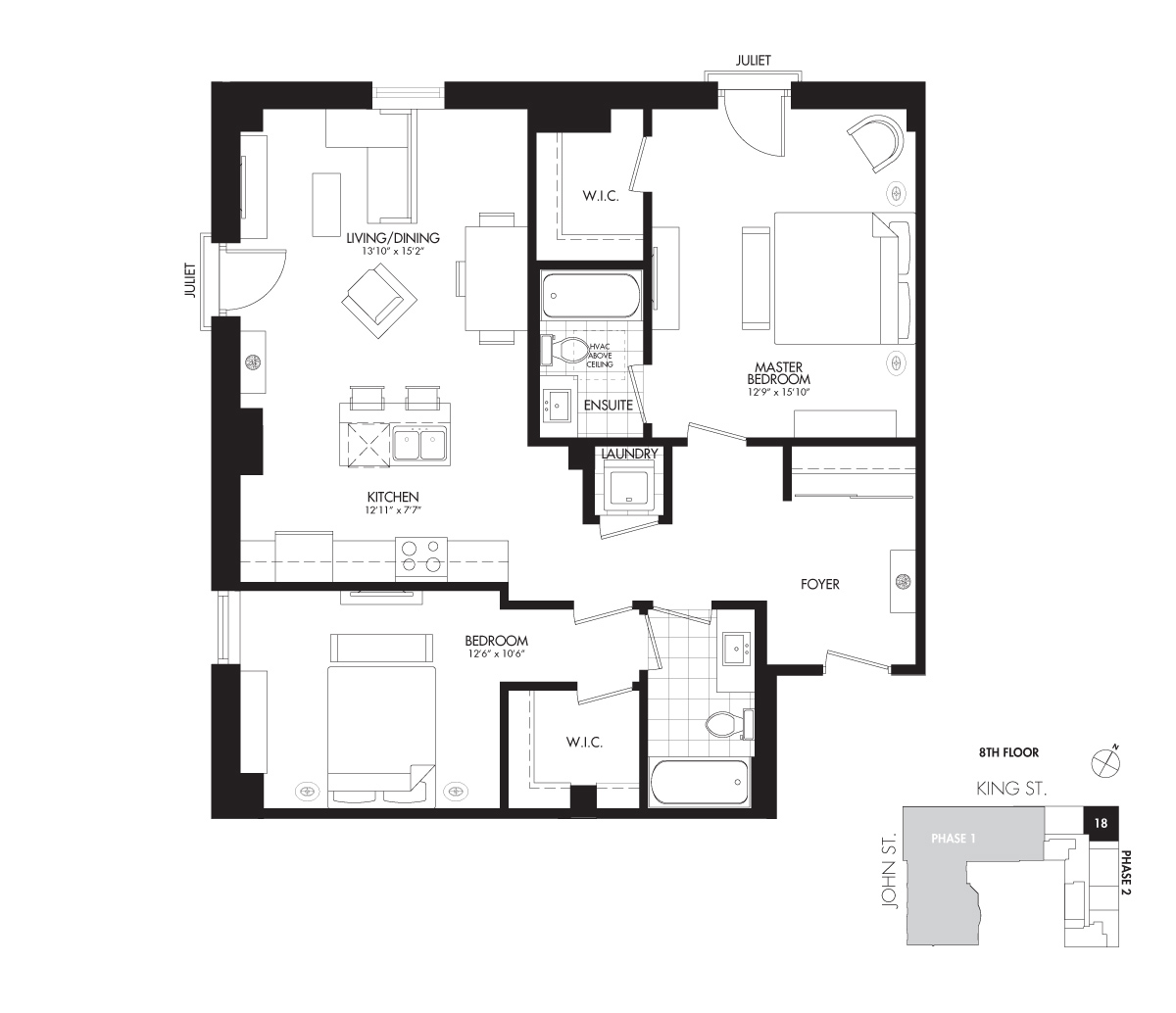 The Waldorf - 1164 SQ. FT.